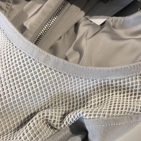 Helmut Lang Prism Compress Twill Mesh Cutout Dress - Picture 9 of 13